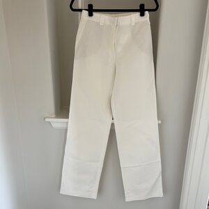 Massimo Dutti White Wide leg Trousers